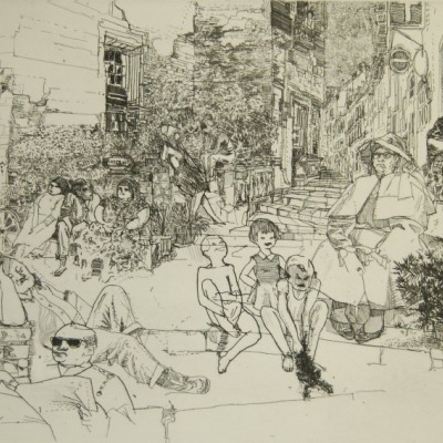 Idyl: Settimello by Andrew Rush, Etching