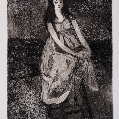 Summer Night by Lily Harmon, 1965 Etching