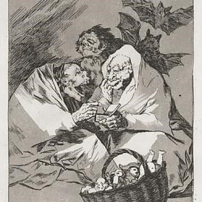 Mucho hay que Chupar by Francisco Goya, Etching 1799