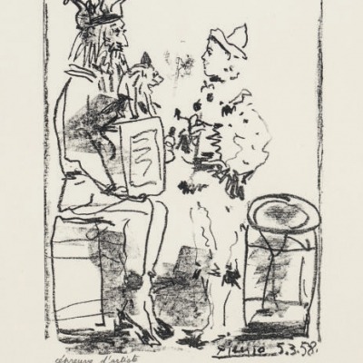 Les Saltimbanques by Pablo Picasso,1958 Lithograph