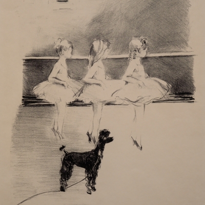 Little Ballerinas by Margery Austen Ryerson, 1949 Lithograph