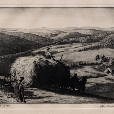 The Last Load by Alice Standish Buell, 1939 Etching