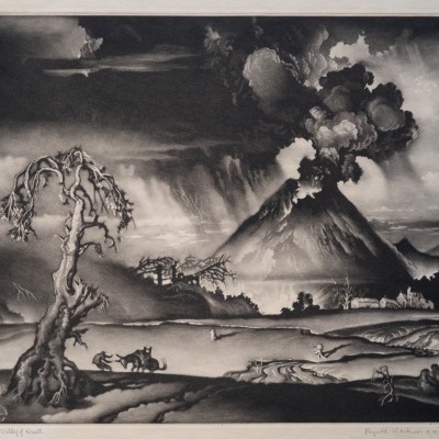 Valley of Wrath by Reynold Weidenaar, 1951 Aquatint Etching