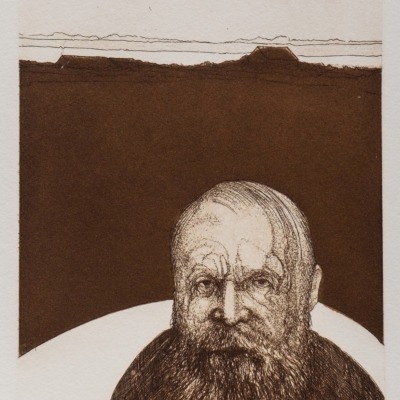 Cape Cod Personage by Ronald Kowalke,1972 Etching