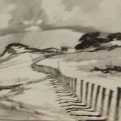 Sand Fence by Gordon Grant