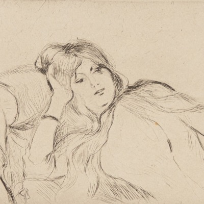 Jeune Fille Au Repos by Berthe Morisot